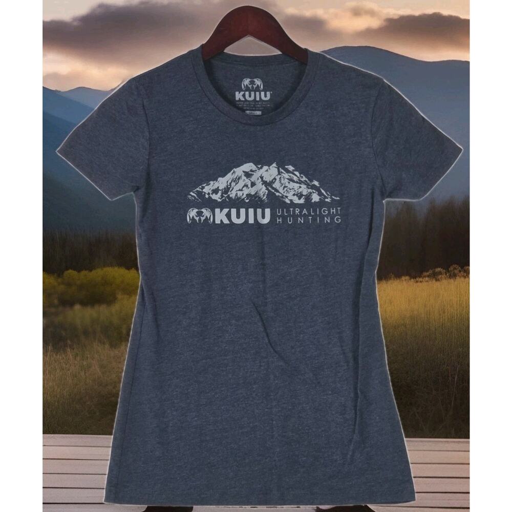 Kuiu Ultralight Hunting Women's Shirt Mountain Logo Midnight Navy Size Small